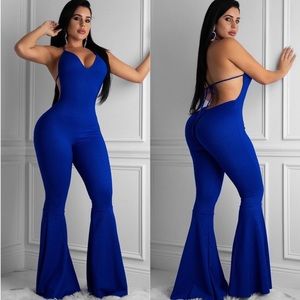 Royal blue jumpsuit